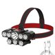 thumbnail image 2 of 8LED Faro 1200mAh Recargable Al aire libre Senderismo Camping Correr Lámpara de trabajo, 2 of 9