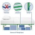 thumbnail image 4 of Modway Horizon Remplace le Sommier – Cadre de Lit en Métal Pliable, Lit Simple, Vert, 4 of 5