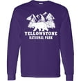 thumbnail image 3 of Inktastic Yellowstone National Park with Bear Mountains and Trees Long Sleeve T-Shirt, 3 of 5