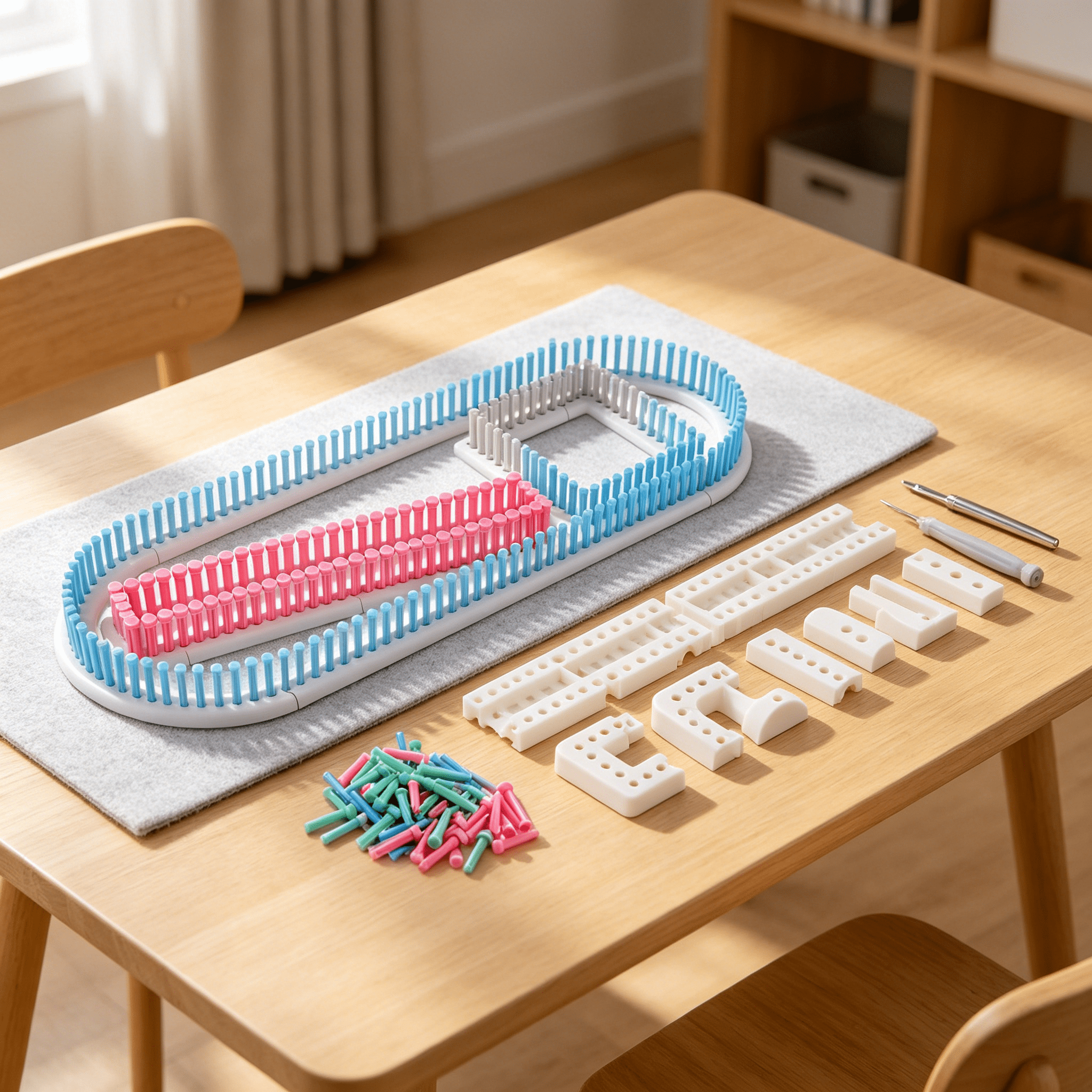 BESTSKY 2026 New Multifunction Knitting Looms Crochet Yarn Board Craft for Socks Gloves Hats Making for Knitting Socks,Gloves,Hats,Diy Accessories,Crafting Projects,Home-Made Gifts