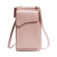 thumbnail image 2 of Dongrere Wallet Cell Phone Purse Crossbody Bag with Credit Card Slots Purse PU leather Zipper Adjustable Strap, 4.5x7.5 Inch, Pink, 2 of 8
