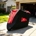 thumbnail image 4 of Motorcycle Cover - Aluminum Foil Heat Shield, Waterproof & Windproof Protection for All Seasons, Durable Non-Woven Lining, Ultimate UV Ray Fade Defense for Cruisers, Sportbikes, and Scooters, 4 of 5