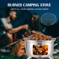 thumbnail image 3 of Riousery Portable Camping Stove Mini Backpacking Wood Burning Survival Alcohol Burner Charcoal Grill, 3 of 9