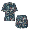 thumbnail image 5 of Lsque berry Nuts Leaf Women's Short-Sleeved Pajama Set - 2 Piece Soft and Lightweight Sleepwear Set-Medium, 5 of 9