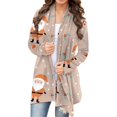 thumbnail image 1 of Long Sleeve Cardigan For Women Fall Open Front Cardigan With Pockets Casual Duster Lightweight Cardigan Sweater, 1 of 4