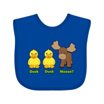 Inktastic Duck Duck Moose? Boys or Girls Baby Bib