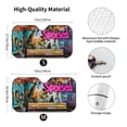 thumbnail image 3 of Fuzoiu Graffiti Lamp Urban Scene Print Car Windshield Sun Shade,Block Uv Rays Sunshade,Foldable Front Window Sun Visor Protector for Car,SUV,Truck-Keep Vehicle Cool-Graffiti Lamp Urban Scene, 3 of 8