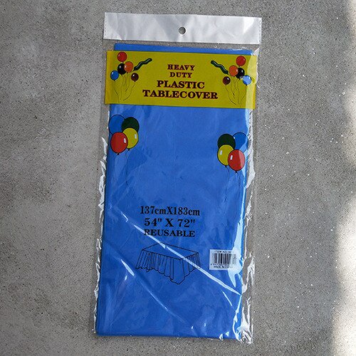 Manteles reutilizables de plástico sin BPA, cubierta de mesa de comedor de 54x72 pulgadas, tela desechable para fiestas, Picnic, Camping al aire libre, 1 unidad qym unisex