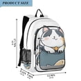 thumbnail image 2 of FORMRS Unisex School Backpack 17" Student Travel Bag with Laptop Compartment, Blue Cute Cat, 2 of 7