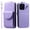 Purple, variant on TECH CIRCLE For iPhone XS/iPhone X Wallet Case with Card Holder,PU Leather Flip Kickstand Magnetic Clasp Durable Shockproof Protective Phone Case for Apple iPhone XS/iPhone X 5.8",Black