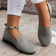 thumbnail image 4 of Women’s Knit Flats Slip On Casual Round Toe Comfort Lightweight Walking Shoes, 4 of 7