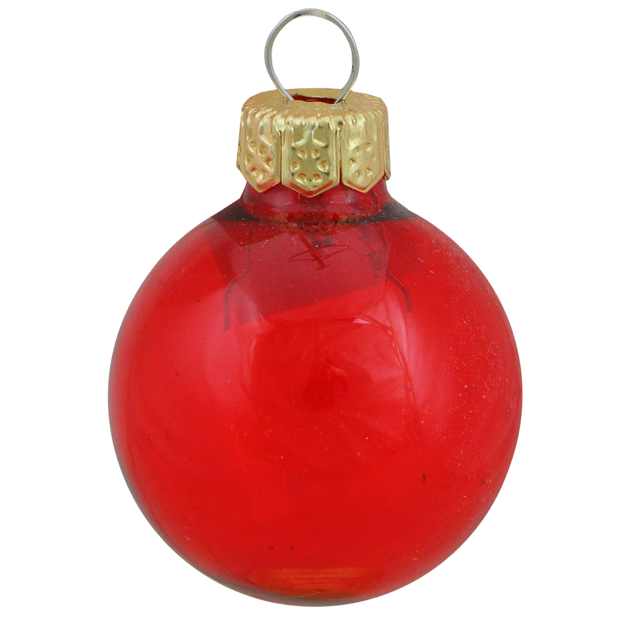 red glass ornaments