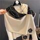 thumbnail image 4 of Bufanda gruesa de Cachemira para mujer, chal cálido de Pashmina, manta femenina, Poncho de marca de diseño, Echarpe, moda de invierno, 2022, 4 of 4