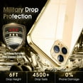 thumbnail image 5 of Crystal Clear Case for iPhone 11 Pro Max, [Not Yellowing] [Camera Protection] [Military Grade Drop Tested] Transparent Shockproof Protective Phone Case Silicone Slim Cover, 6.5", Gold, 5 of 17