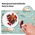 thumbnail image 5 of Wobogo Swims Sea Otter Placemats Coasters Set of 1 Heat-resistant Non-slip Easy to Clean Square Dinner Plate Mat, 5 of 8