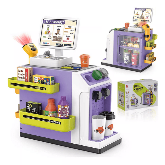 Cajas Registradoras Juguete Supermercado Juguete morado