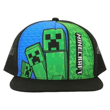 Minecraft Creepers & Logo Youth Trucker Hat