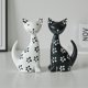 thumbnail image 4 of CaiYueKe 2 Pcs Handmade Wooden Cat Shelf Sitter Table Decor, Cute Kitty Figurine Ornament for Home Office Desk, Living Room Bedroom Decorations, Artistic Animal Statue Gift, 4 of 8