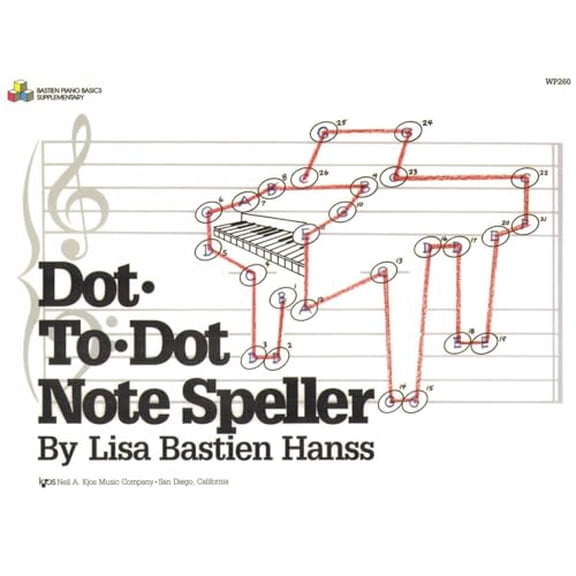 Pre-Owned WP260 - Dot to Dot Note Speller - Bastien, 9780849794254, 0849794250, Paperback,