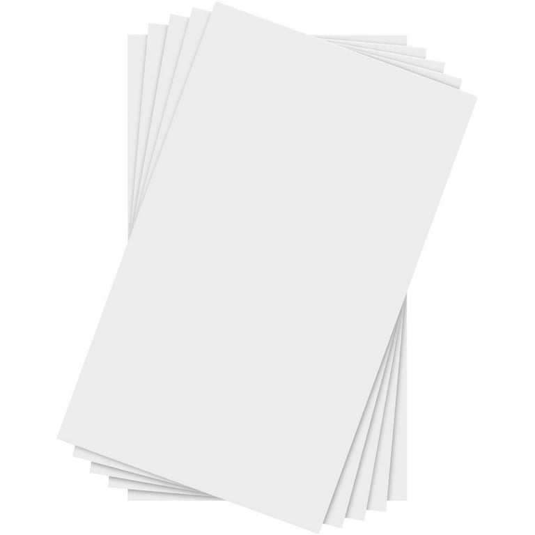 White Chipboard - Cardboard Medium Weight Chipboard Sheets - 25 Per Pack (3  x 5) 