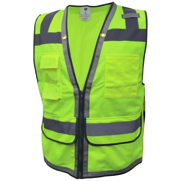 Chaleco Seguridad Reflejante 10 Bolsillo Reforzado Clase 2