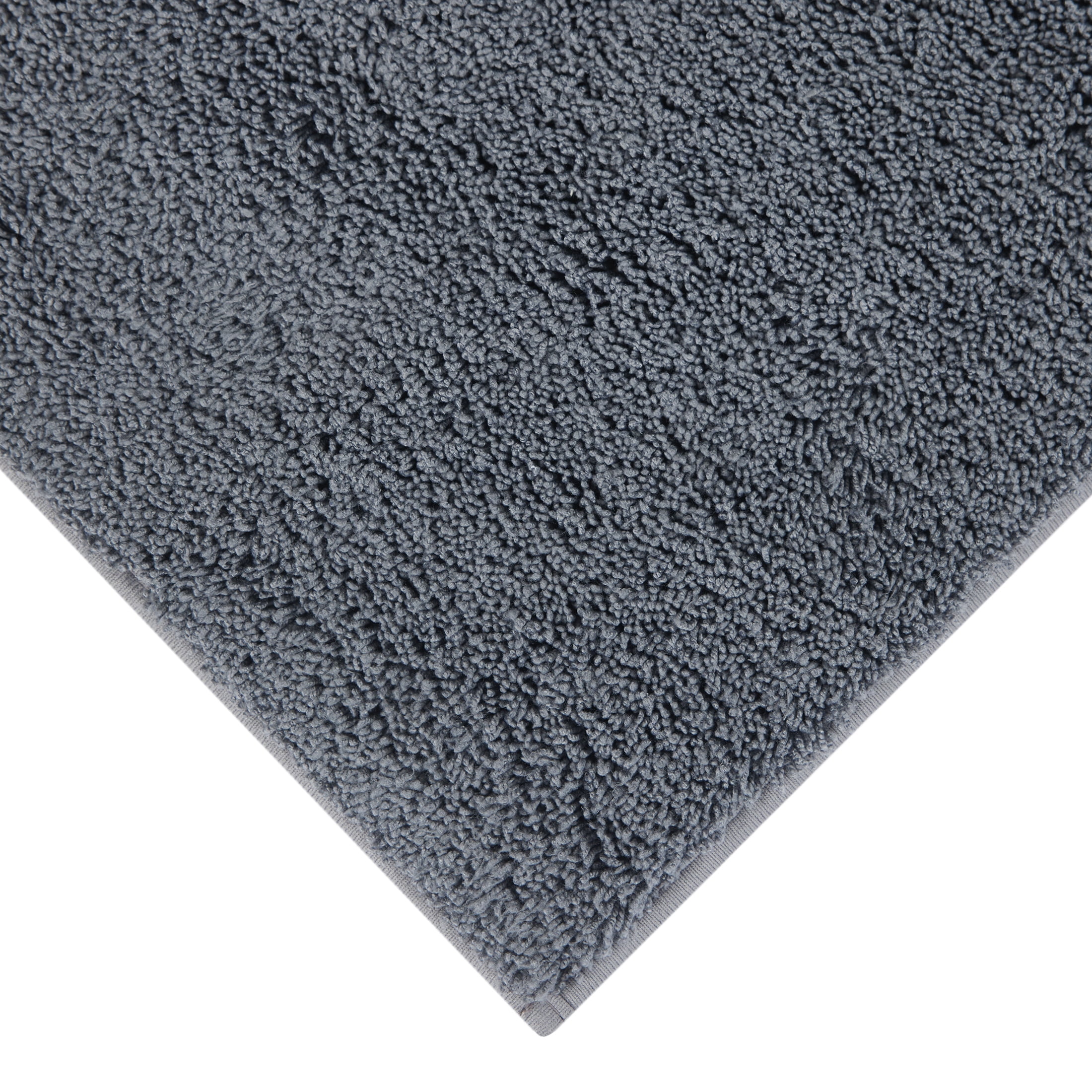 Mainstays Performance Recycled Polyester Bath Rug, Soothing Grey, 24x40"