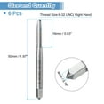 thumbnail image 2 of Uxcell 6pcs Straight Flute Thread Tap, 6-32 UNC AS Screw Threading Tapping Tool Machine Taps, 2 of 7