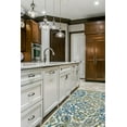 thumbnail image 2 of Omari Ombre Medallion Rug, Teal Blue/Green/Gold 2ft - 10in x 11ft - 10in, Runner, 2 of 7