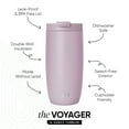thumbnail image 2 of Simple Modern 16 fl oz Insulated Stainless Steel Voyager Coffee Tumbler with Insulated Flip Lid | Lavender Mist, 2 of 5