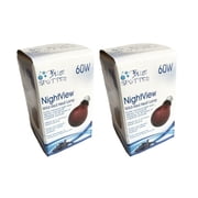 2 Pack NightView Wild-Red 60 Watt Infrared Heat Lamp