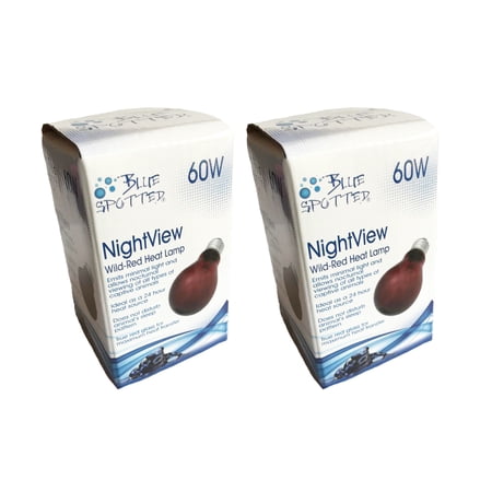 2 Pack NightView Wild-Red 60 Watt Infrared Heat Lamp