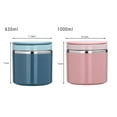 thumbnail image 2 of Historyli Go5H Portable Stainless Steel Breakfast Cup Soup Bowl Thermal Storage Container Sealed Bento Box with Handle Green 630 ml, 2 of 9