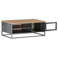 thumbnail image 2 of vidaXL Coffee Table Gray 35.4"x19.7"x13.8" Solid Acacia Wood, 2 of 9