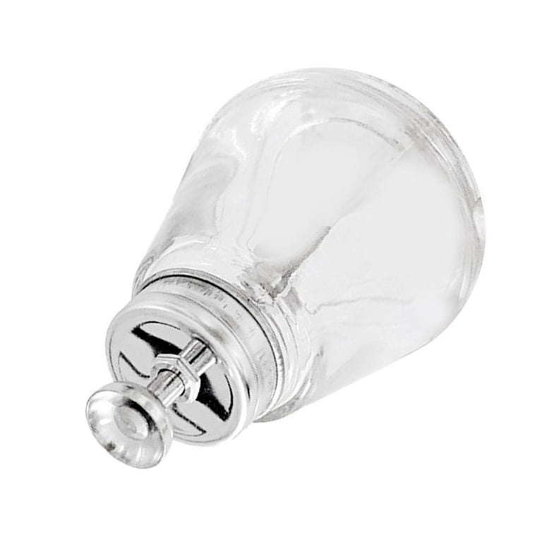 Liquids Push Down Alcohol Dispenser - Clear - Empty Glass Pump Bottle -  150mL - 150ml 02