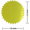thumbnail image 3 of Gold Foil Serrated Self-Adhesive Labels 1.5inch Gold Embossing Seals Stickers for Certificate 180Pcs, 3 of 6