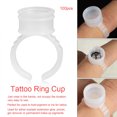 thumbnail image 2 of Anillo de pigmento para tatuajes, tinta desechable para tatuajes de cejas, taza para anillo de tinta para tatuajes, taza para anillo de tatuajes resistente y duradera, 2 of 9