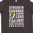 thumbnail image 4 of Inktastic Down Syndrome Awareness Strenth Courage Support Boys or Girls Toddler T-Shirt, 4 of 5