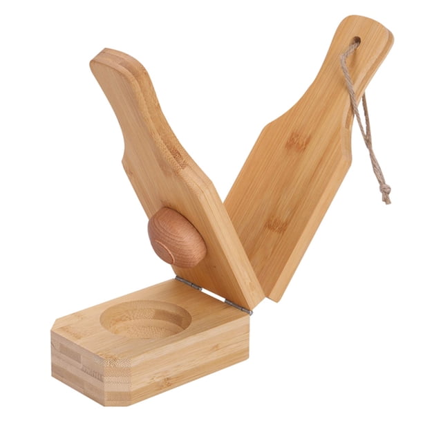 Plátano Masher Bacon Banana Basket Mold De madera portátil para herramienta de cocina para hornear