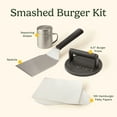 thumbnail image 3 of Cuisinart Smash Burger Kit, Cast Iron Press, Spatula, Seasoning Shaker and Patty Papers for Perfect Cookouts, Barbecues and Tailgates, 3 of 7