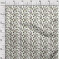 thumbnail image 2 of oneOone Polyester Lycra White Fabric Leaves & Flower Floral Fabric For Sewing Printed Crafts Fabric By The Yards 56 Inches Wide, 2 of 4