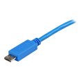 thumbnail image 2 of StarTech USBAUB1MBL StarTech.com 1m Blue Mobile Charge Sync USB to Slim Micro USB Cable for Smartphones and Tablets - A to Micro B M/M - USB for Smartphone, Tablet, PC - 60 MB/s - 3.28 ft - 1 Pack - 1, 2 of 4