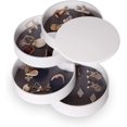 thumbnail image 1 of 2024 Jewelry Organizer, Small Jewelry Storage Box Earring Holder for Women, 4-Layer Rotating, 1 of 4