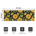 thumbnail image 5 of Black Green Stem Sunflower Pattern Door Rugs,Washable Non Slip Door Mats Indoor,Decorative Door Mats,Entry Mat Indoor for Entrance,Bedroom,Kitchen,Bathroom,16"x47", 5 of 6