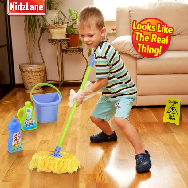 Kidzlane Kids Cleaning Set for Toddlers Up to Age 4. Includes 6