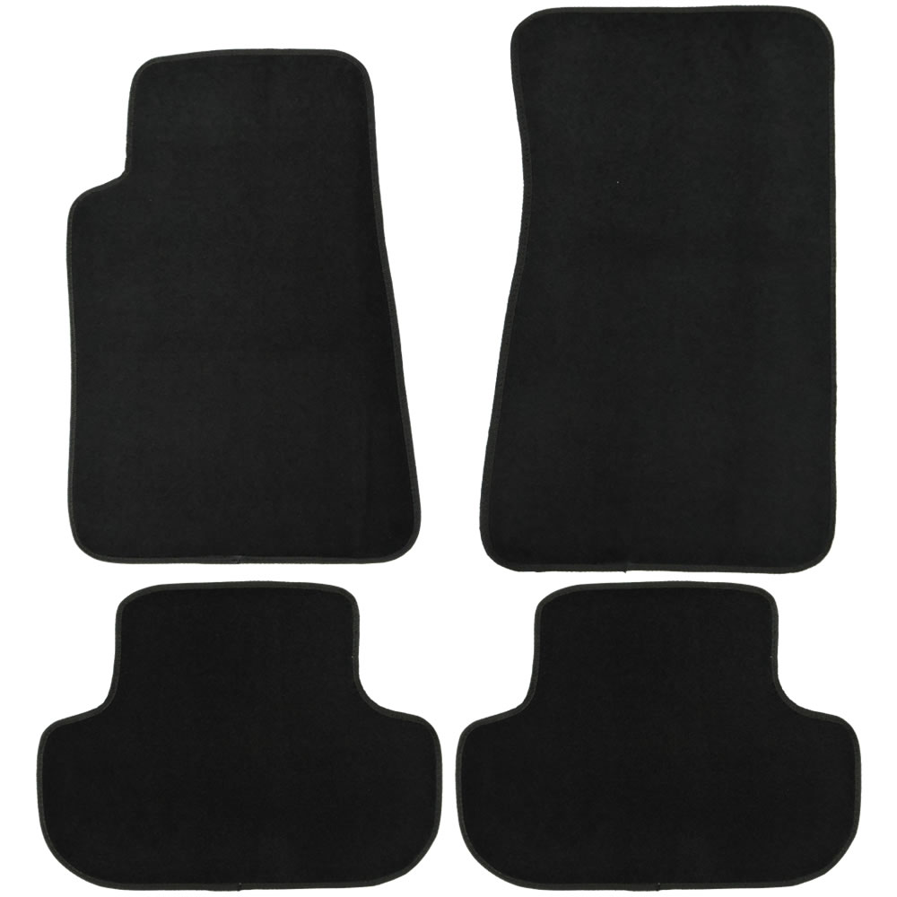UAA Customfit Black Carpet Car Floor Mats Set for Chevy Camaro 2010