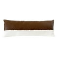 thumbnail image 2 of Sweet Jojo Designs Boho Faux Leather Ivory Brown Body Pillow Cover Case 54x20 (Pillow Not Included), 2 of 5