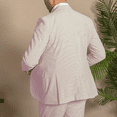thumbnail image 5 of Wehilion Casual Summer Lightweight Seersucker Suit Shorts Mens Set, 5 of 7