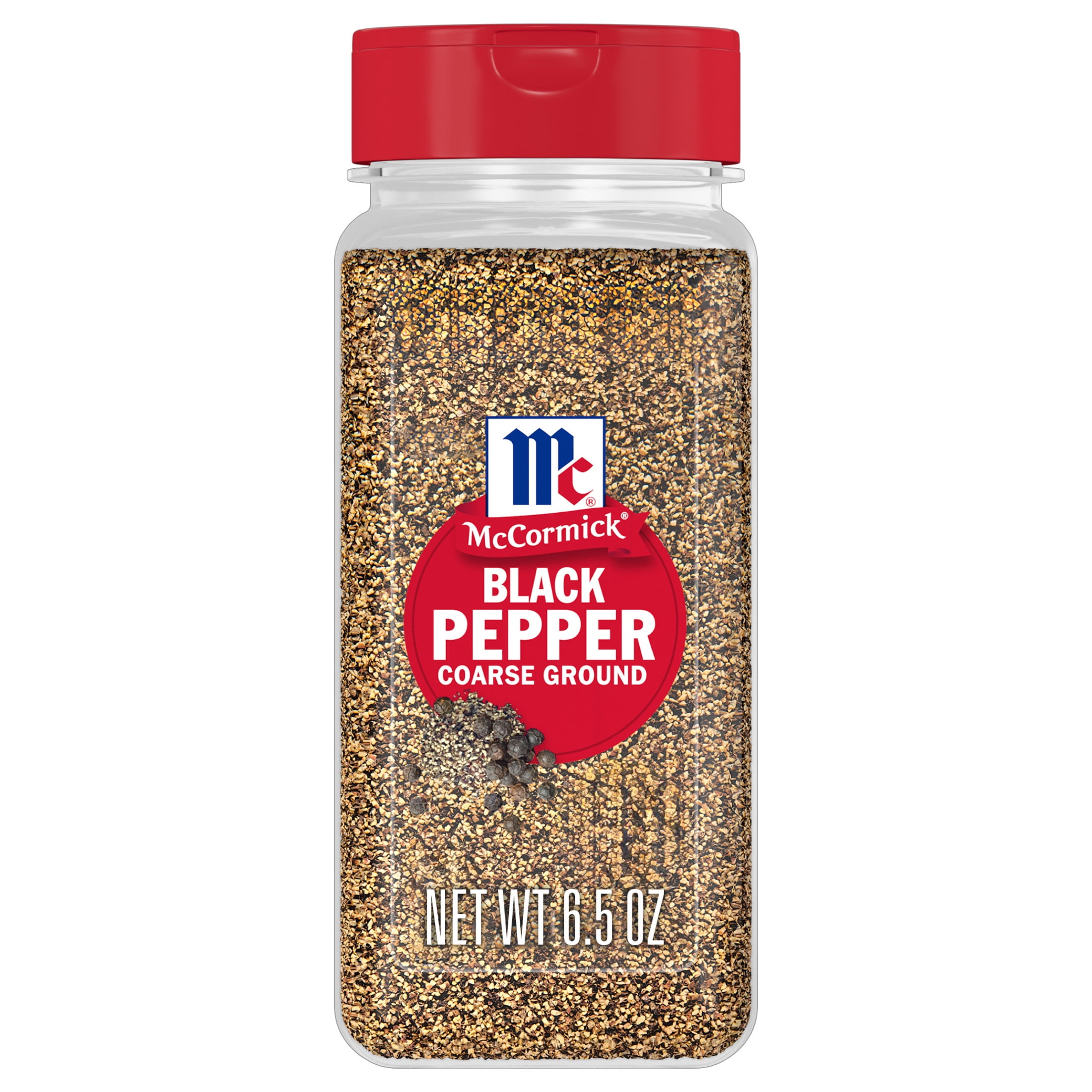 (6 pack) McCormick Pepper Black Coarse Ground, 6.5 oz Bottle