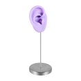 thumbnail image 1 of Modelo de oreja de silicona, parte del cuerpo, maniquí reutilizable, organizador de accesorios para exhibición Púrpura a la derecha, 1 of 9
