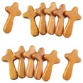 thumbnail image 4 of SDJMa Pocket Crosses, 4.2"x2.4" Small Wooden Cross, Hand Held Mini Cross Easter Religious Gift for Family Friends Christian, 4 of 9